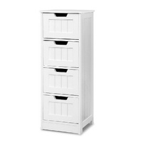 4 Chest of Drawers - LEESA White