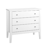 3 Chest of Drawers - BRITTANY White