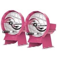 2X Commercial Manual Vegetable Fruit Slicer Kitchen Cutter Machine Pink