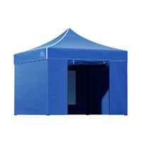 Gazebo 3x3 Pop Up Marquee Folding Tent Wedding Gazebos Camping Outdoor Shade Canopy Blue