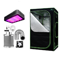 Grow Tent Light Kit 120x120x200CM 1000W LED 6" Vent Fan,Grow Tent Light Kit LED 1000W Full Spectrum 6" Vent 120x120x200CM