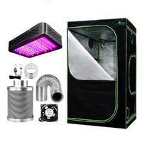 Grow Tent Light Kit 90x90x180CM 1000W LED 6" Vent Fan,Grow Tent Light Kit LED 1000W Full Spectrum 6" Vent 90x90x180CM