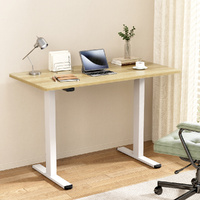 Standing Desk Motorised Dual Motor 140CM White Oak