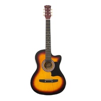 Karrera 38in Pro Cutaway Acoustic Guitar with Bag Strings