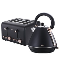 Pronti Rose Trim Collection Toaster & Kettle Bundle