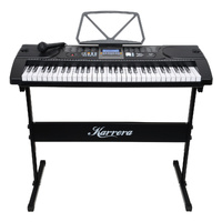 Karrera 61 Keys Electronic Keyboard Piano with Stand