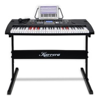 Karrera 61 Keys Electronic LED Keyboard Piano with Stand