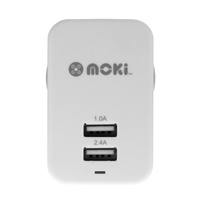 MOKI Dual USB Wall Charger