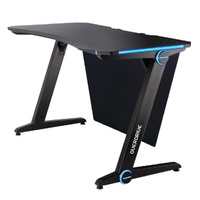 Gaming Desk 120cm  Computer PC LED Lights Carbon Fiber Look