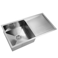 Stainless Steel Kitchen Sink Under/Top/Flush Mount Silver