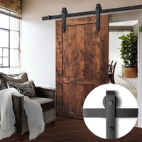 Sliding Barn Door Hardware Track Set Roller Kit Slide Office Bedroom