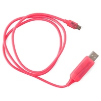 GENERIC 1m LED Light Up Visible Flowing Micro USB Charger Data Cable Charging Cord for Samsung LG Android Mobile Phone