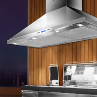 Commercial BBQ Rangehood - Silver