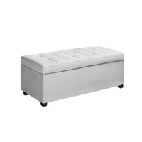 Large Fabric Storage Ottoman