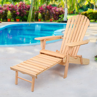 Outdoor Furniture Sun Lounge Chairs Beach Chair Recliner Adirondack Patio Garden