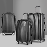 3pcs Luggage Set Travel Suitcase Storage Organiser TSA lock