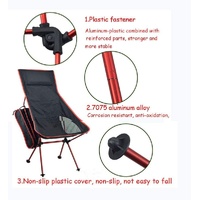 Camping Chair Folding High Back Backpacking Chair with Headrest, Lightweight Portable Compact for Outdoor Camp, Travel, Beach, Picnic, Festival