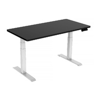 Standing Desk Height Adjustable Sit Stand Motorised Black Dual Motors Frame