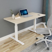 Standing Desk Height Adjustable Sit Stand Motorised White Dual Motors Frame