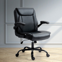 Office Chair Leather Computer Desk Chairs Executive Gaming Study