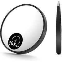 Magnifying Mirror and Eyebrow Tweezers Kit for Travel