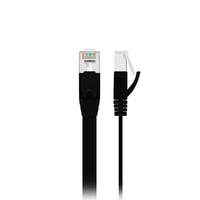 EDIMAX Black CAT6 Network Cable - Flat UTP CAT6 - Flat - Black - Designed for 10GbE Network