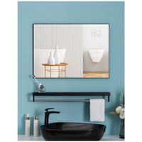 40x50cm Rectangle Wall Bathroom Mirror Bathroom Holder Vanity Mirror Corner Decorative Mirrors