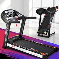 Electric Treadmill 45cm Incline Running Home Gym Fitness Machine Black