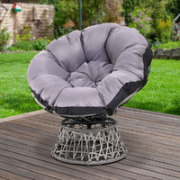 Outdoor Papasan Chairs Lounge Setting Patio Furniture Wicker