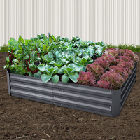 Garden Bed 2PCS Galvanised Steel Raised Planter 