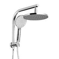 WELS 9'' Rain Shower Head Set Round Handheld High Pressure Wall