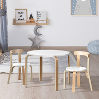 Nordic Kids Table Chair Desk Activity Study Play Children Modern