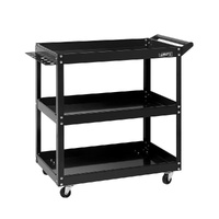 Tool Cart 3 Tier Parts Steel Trolley Mechanic Storage Organizer