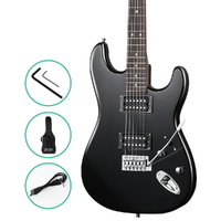 Electric Guitar Music String Instrument Rock Black Carry Bag Steel String