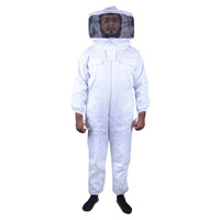 Beekeeping Bee Full Suit Standard Cotton With Round Head Veil