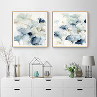 Gingko Leaves By Carol Robinson 2 Sets Gold Frame Canvas Wall Art