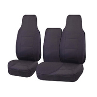 Seat Covers for TOYOTA HI ACE TRH-KDH SERIES 03/2005 - 2015 LWB UTILITY VAN FRONT HIGH BUCKET + _ BENCH WITH FOLD DOWN ARMREST/TRAY CHALLENGER