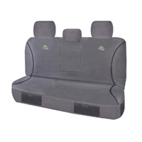 Seat Covers for MITSUBISHI TRITON MQ SERIES 01/2015 - ON DUAL / CLUB CAB UTILITY 2X BUCKETS CHARCOAL TRAILBLAZER