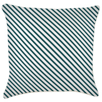 Cushion Cover-With Piping-Side Stripe Teal