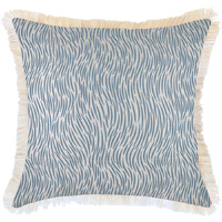 Cushion Cover-Coastal Fringe-Wild Blue