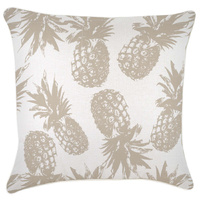 Cushion Cover-With Piping-Pineapples Beige