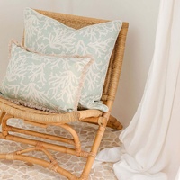 Cushion Cover-With Piping-Coastal Coral Seafoam