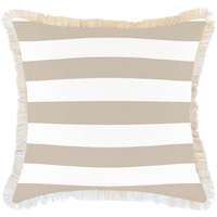 Cushion Cover-Coastal Fringe Deck-Stripe-Beige