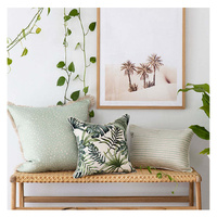 Cushion Cover-Coastal Fringe-Lunar Pale Mint