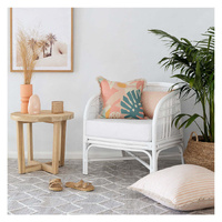 Cushion Cover-Coastal Fringe-Paint Stripes Blush