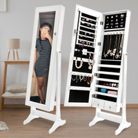 La Bella Mirror Jewellery Cabinet LOWE 146cm Organiser 2 Drawers