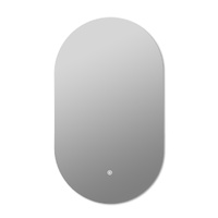 LED Wall Mirror Oval Anti-fog Bathroom Mirrors Makeup Light