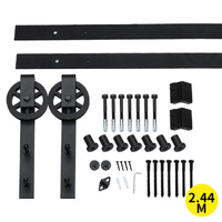 Antique Classic Style Barn Door Hardware Track Roller Kit