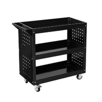 Tool Trolley Cart Workshop Storage Portable Steel Trolly