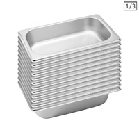 Gastronorm GN Pan Full Size 1/3 GN Pan Deep Stainless Steel Tray